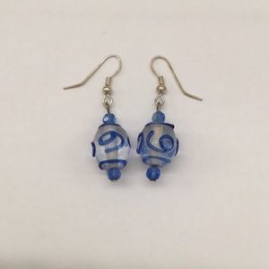 Beautiful blown glass earrings